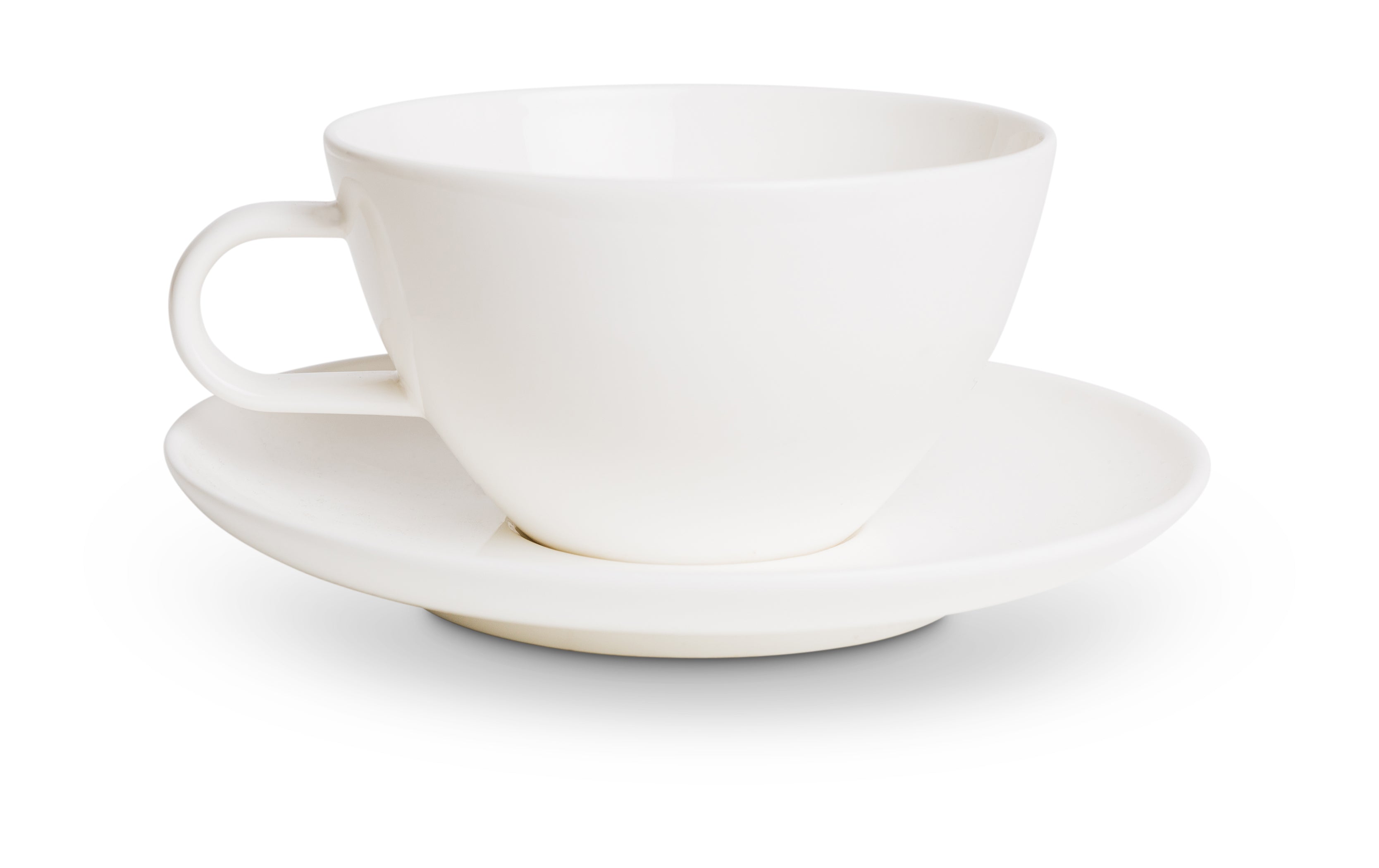 ACME Greta Cup 260ml and Saucer 15cm Set- MILK (WHITE)