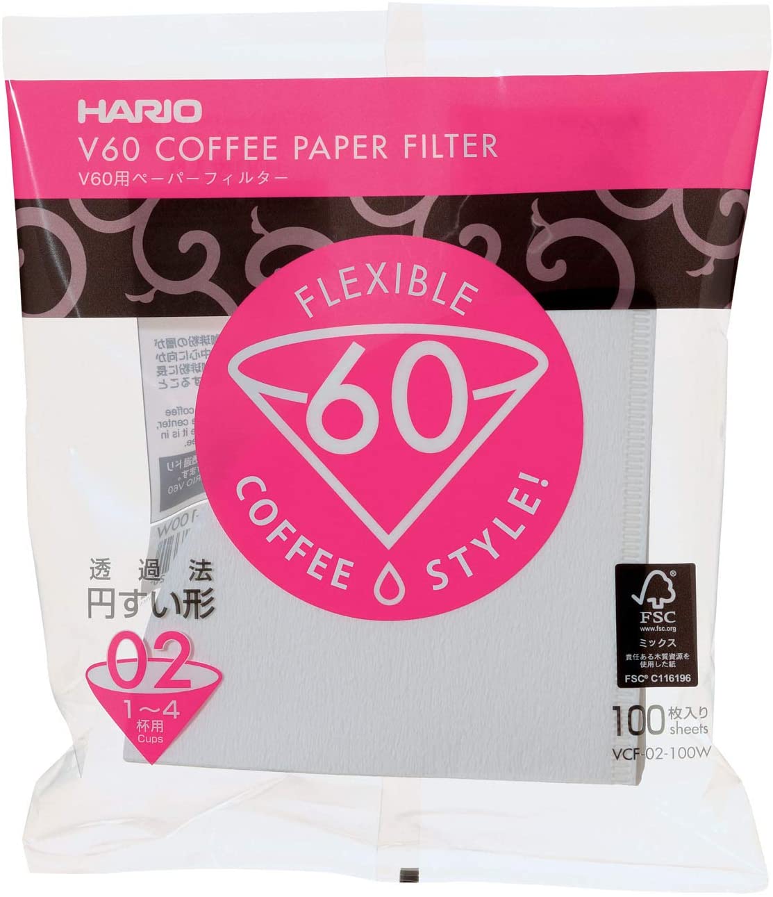 Hario V60 Paper Filter White 02 - 110PCS