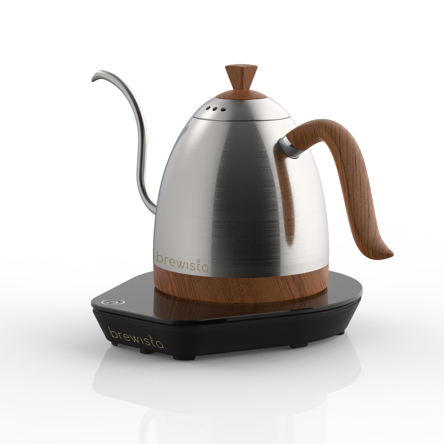 Coffee Pots Brewista Wooden Handle Thermostatic Kettle Tea Gooseneck  Electric Stainless Steel 600Ml 1 0L 230721 Drop Delivery Home G Dheug From  Stamps2019, $107.75